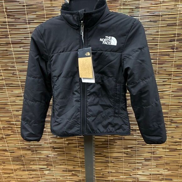 The North Face Kids Reversible Mossbud Jacket (Little Kids/Big Kids) (TNF Black) - Picture 2 of 3